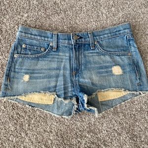 Rag & Bone distressed denim shorts